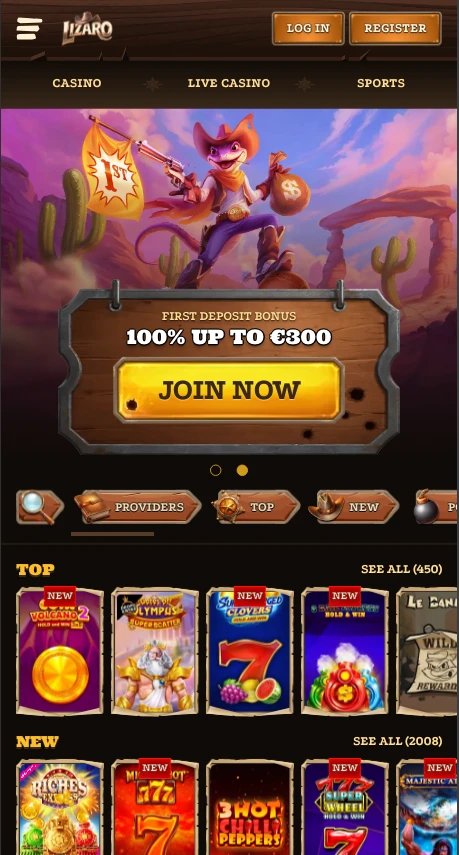 Présentation de lizaro online casino